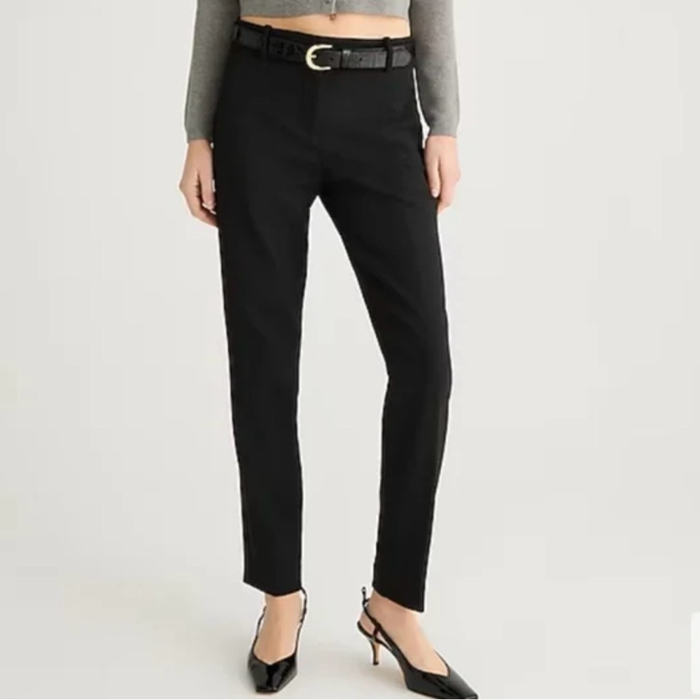 J. Crew Cameron Slim cropped pants in Four Seasons stretch Black 24w